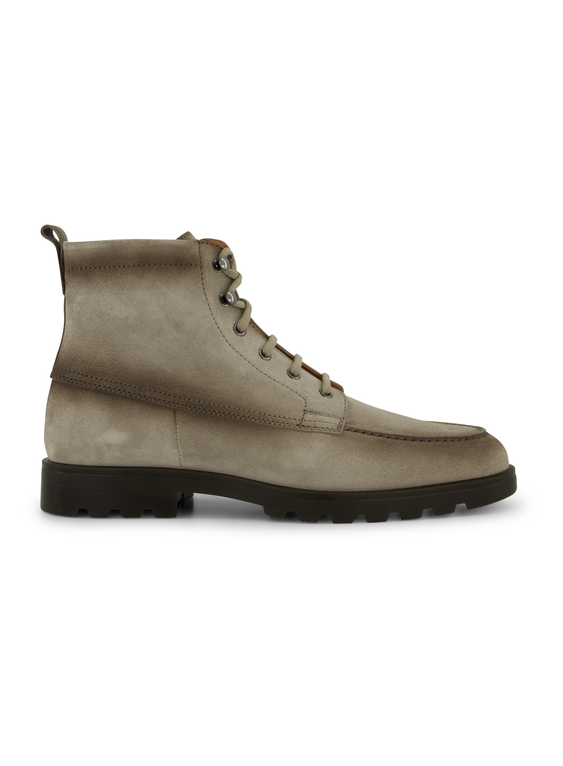 Veterboots van suède | TAUPE