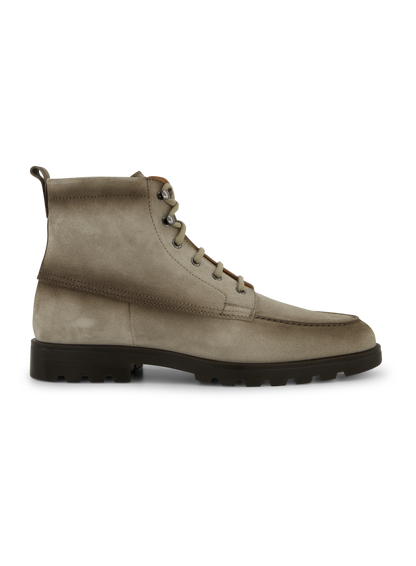 Veterboots van suède | TAUPE