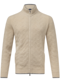 Zago ritsvest van cashmere | Beige