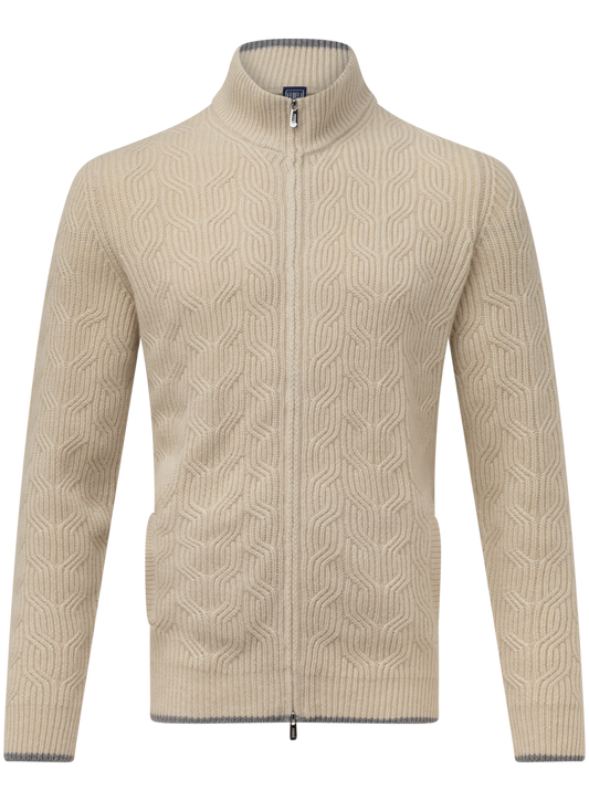 Cashmere zago ritsvest | Beige
