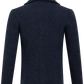Knitted cardigan van scheerwol | BLAUW MELEE