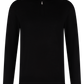 Half-zip vest van cashmere en zijde | Zwart