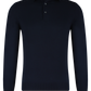 Lange mouwen polo van virgin wol | BLUE NAVY