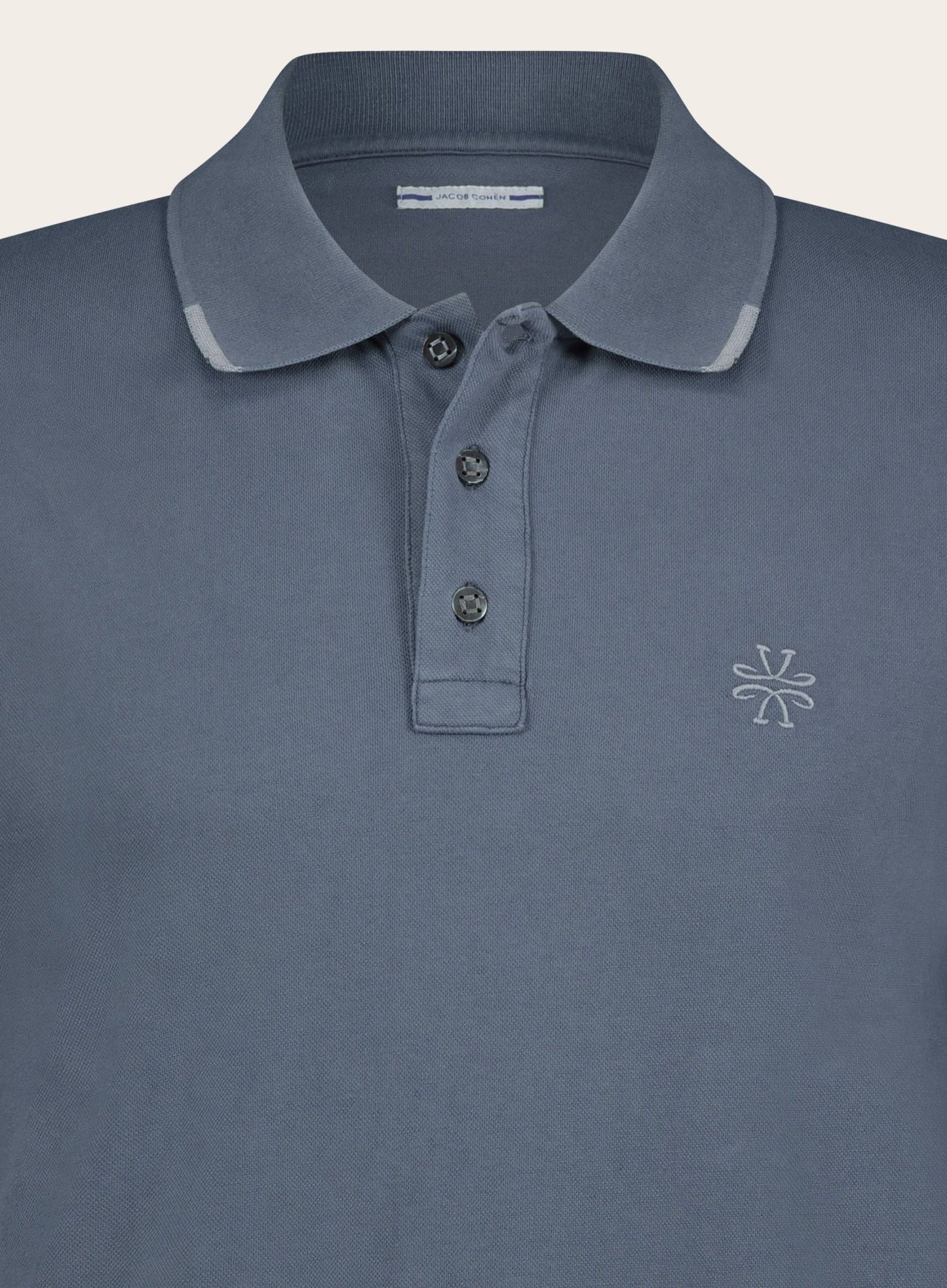 Regular-fit piqué polo | Grijs