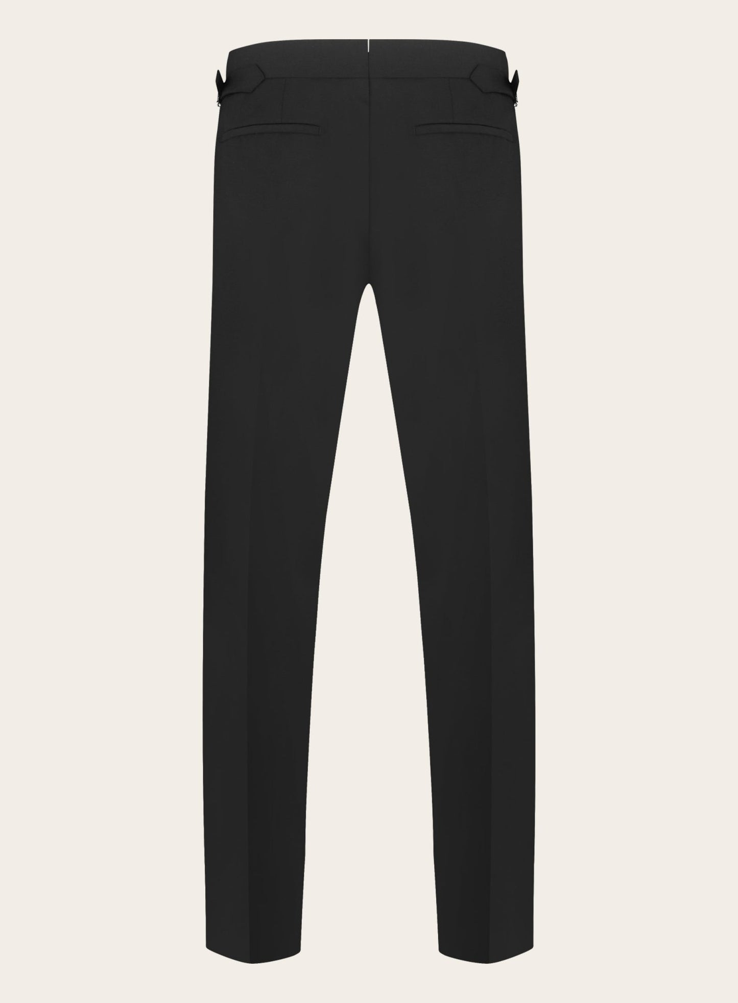 Slim-fit smoking pantalon | Zwart