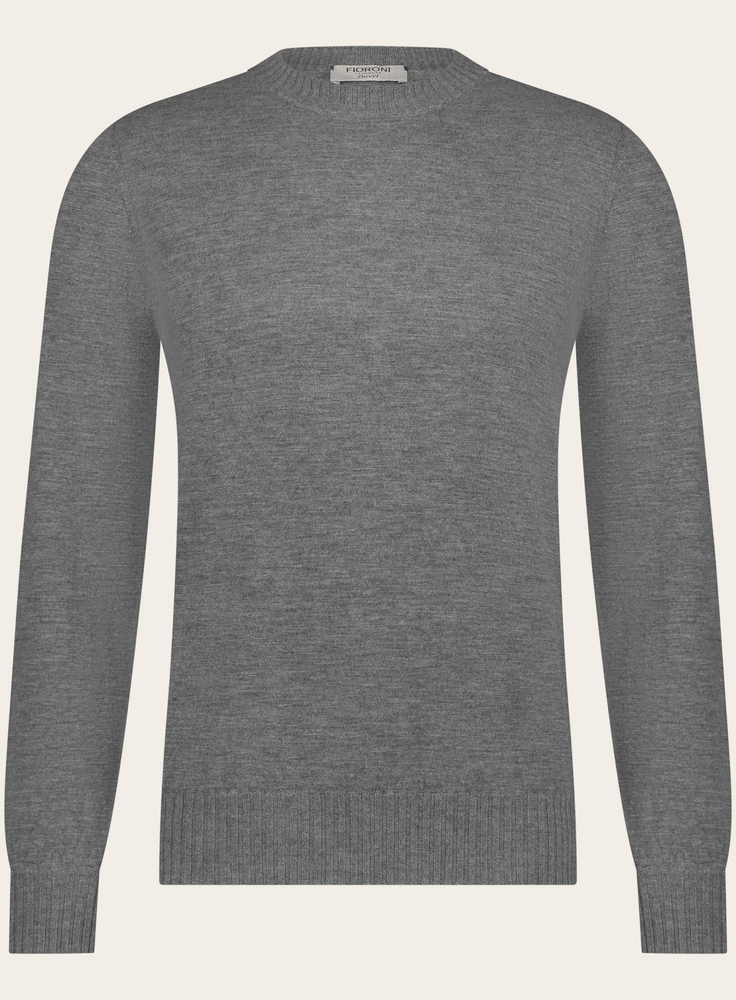 Crewneck van cashmere duvet | Grijs