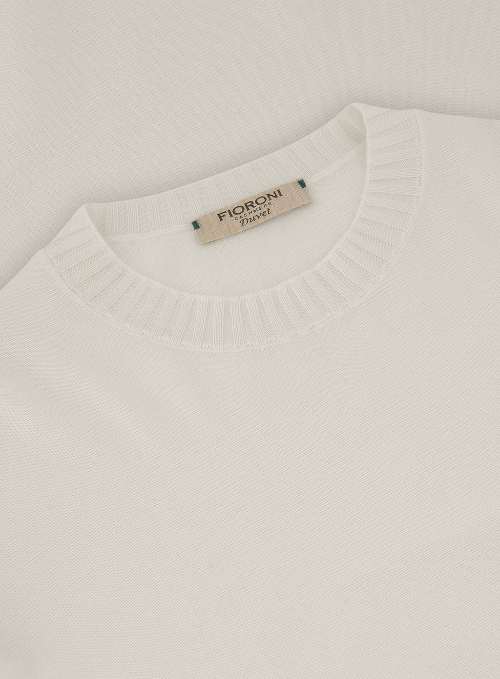 Crewneck met lange mouwen van cashmere | FULL_WIDTH | Wit
