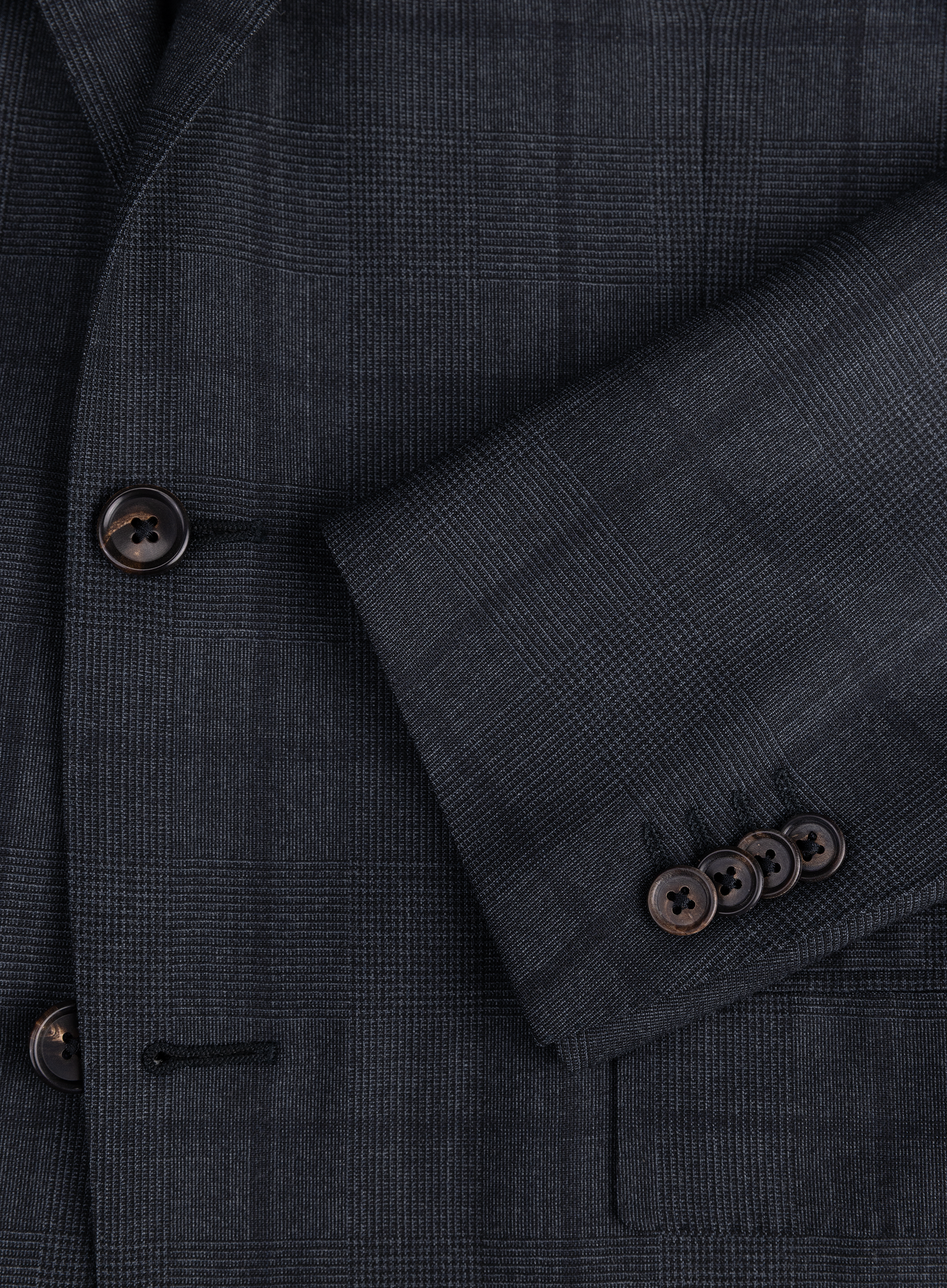 Geruit pak van wol | FULL_WIDTH | Blauw