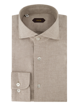 Shirt van katoen | TAUPE