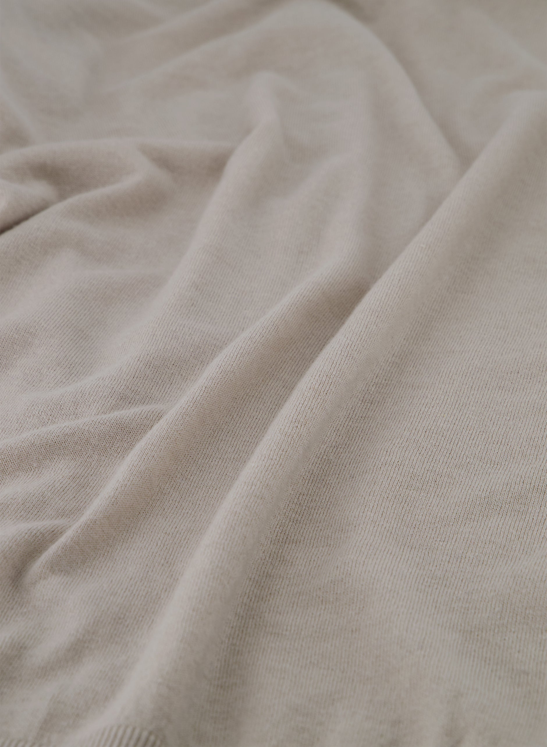 Ritsvest van cashmere en zijde | Beige