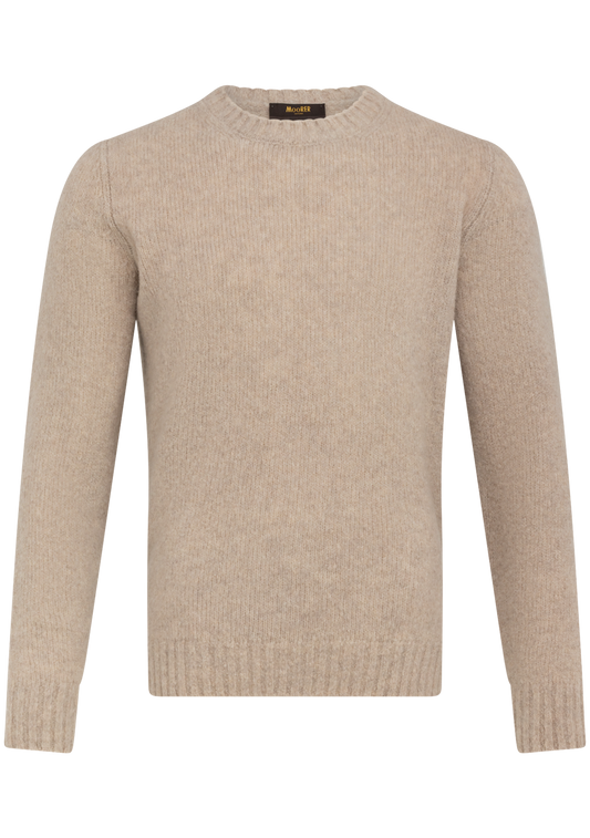 Crewneck van virgin wol | Beige