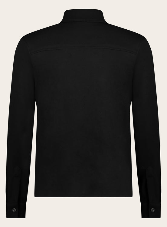 Slim-fit rotsvest van wol en cashmere | Zwart