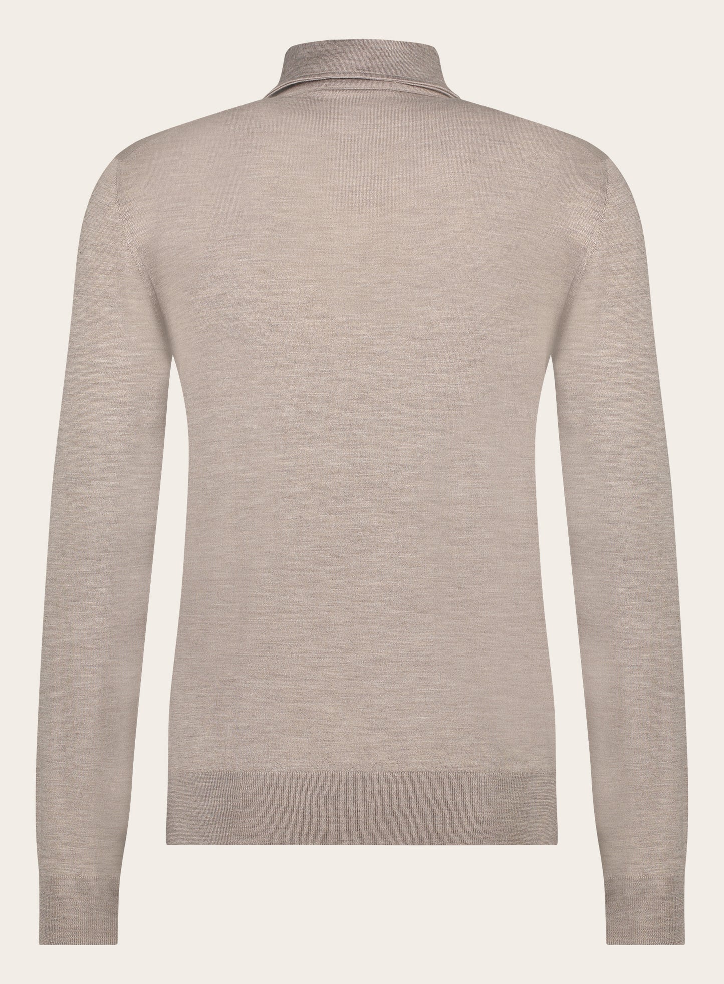 Slim-fit polo shirt van cashmere | TAUPE