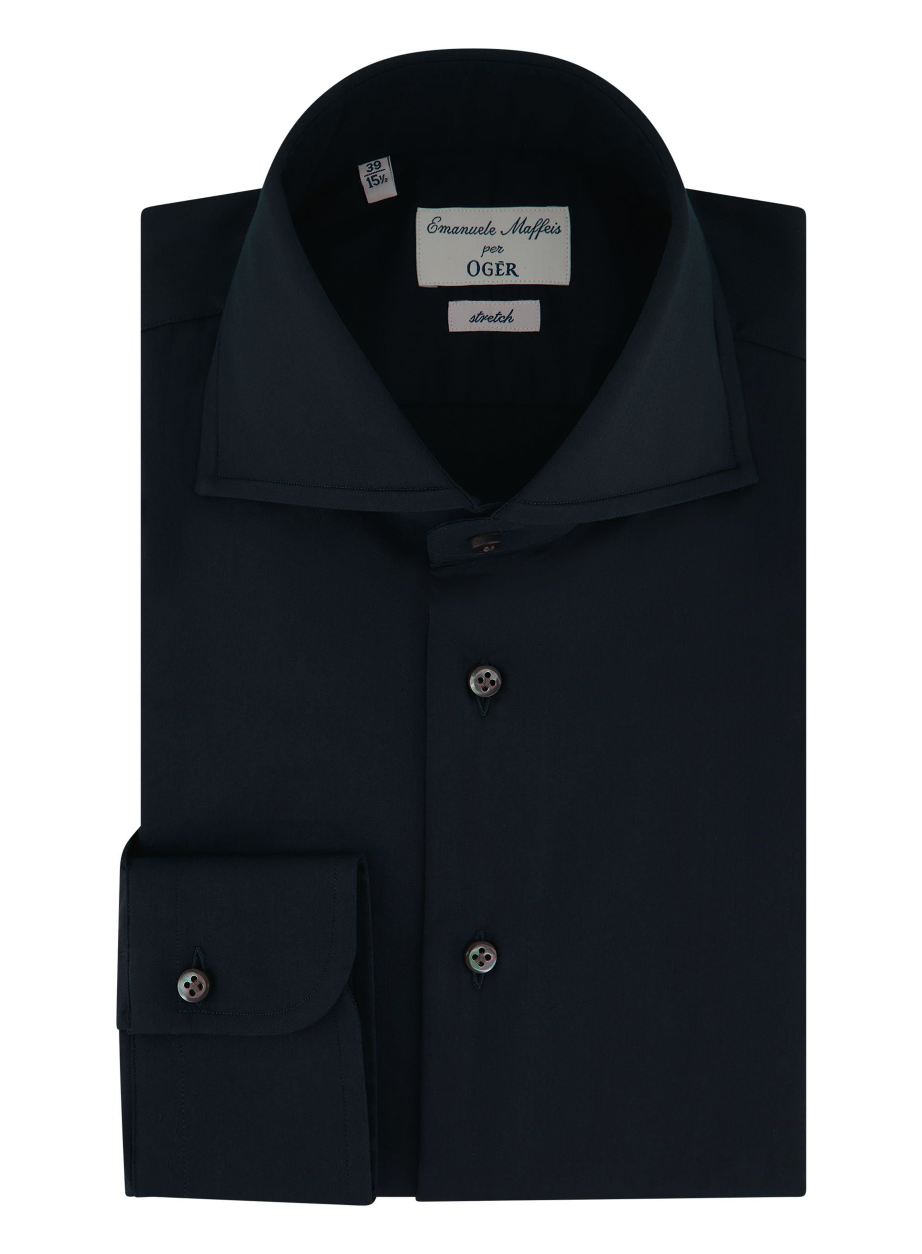 Stretch shirt van katoen | BLUE NAVY
