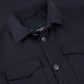 Overshirt van katoen, cashmere en zijde | BLUE NAVY