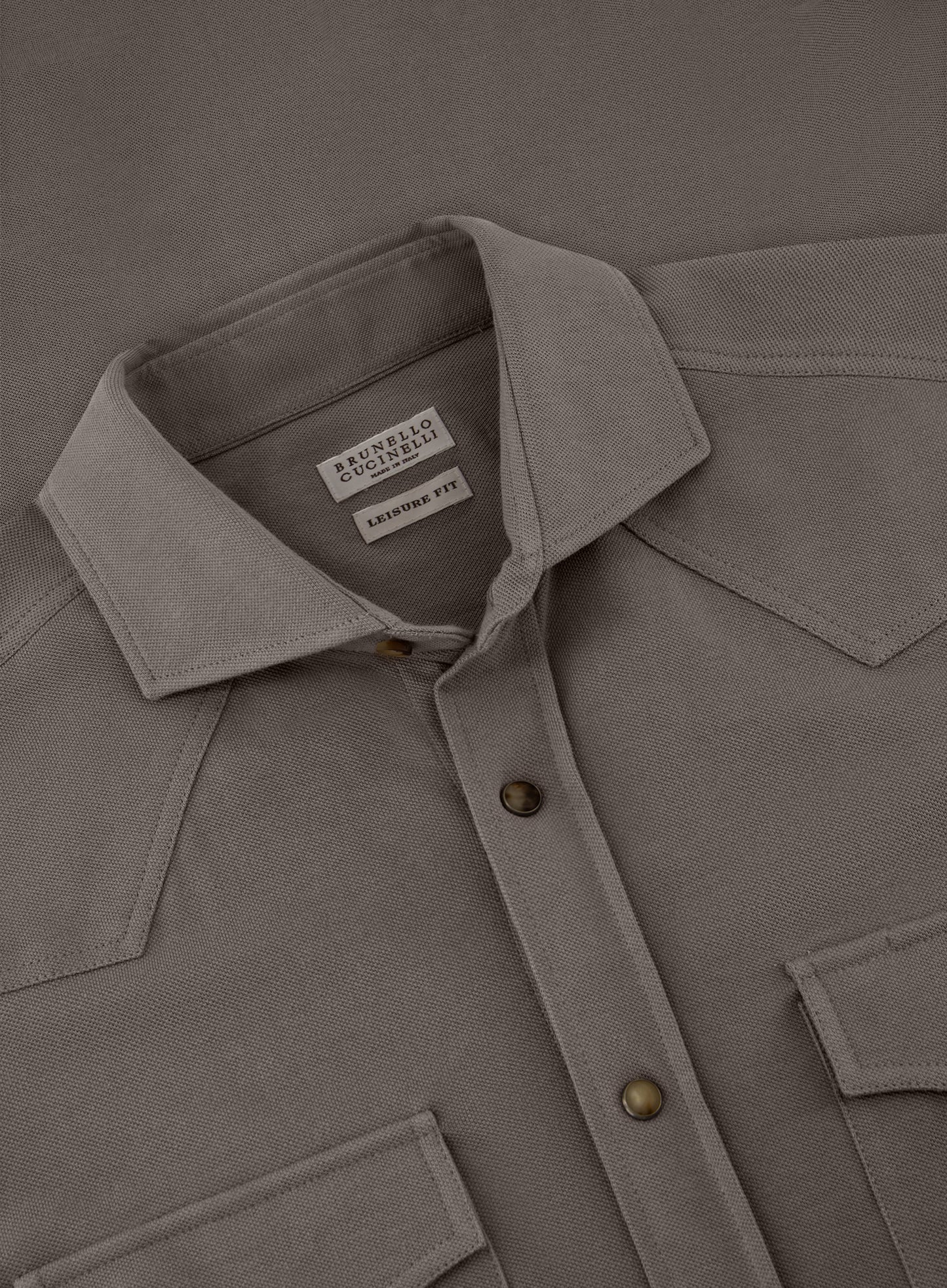 Overshirt van katoen | TAUPE