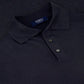 Poloshirt van cashmere en zijde | BLUE NAVY