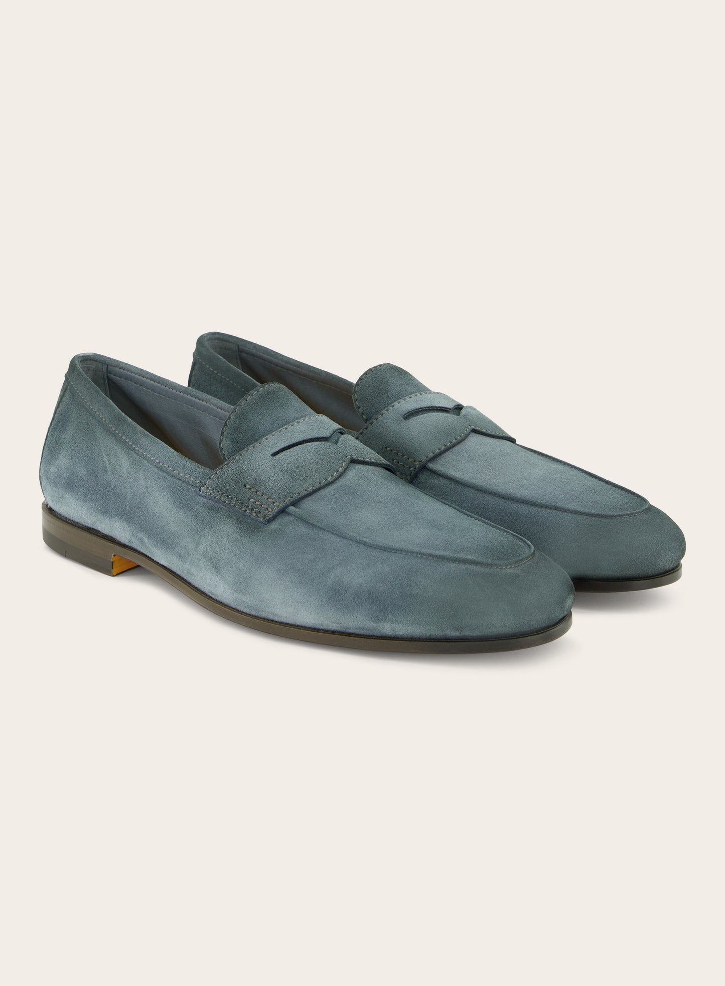 Penny loafers van suède | Blauw