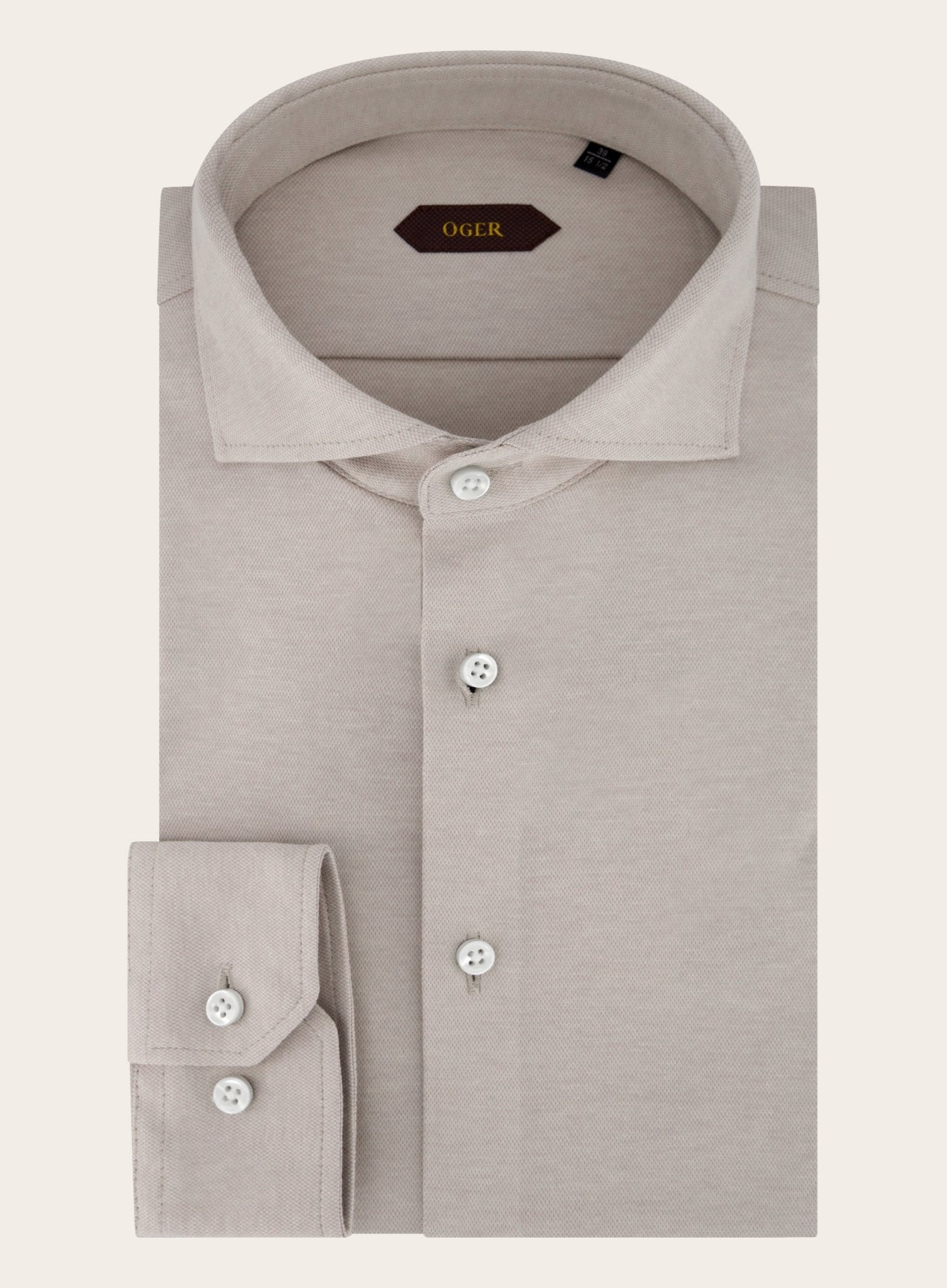 Shirt van katoen | Beige