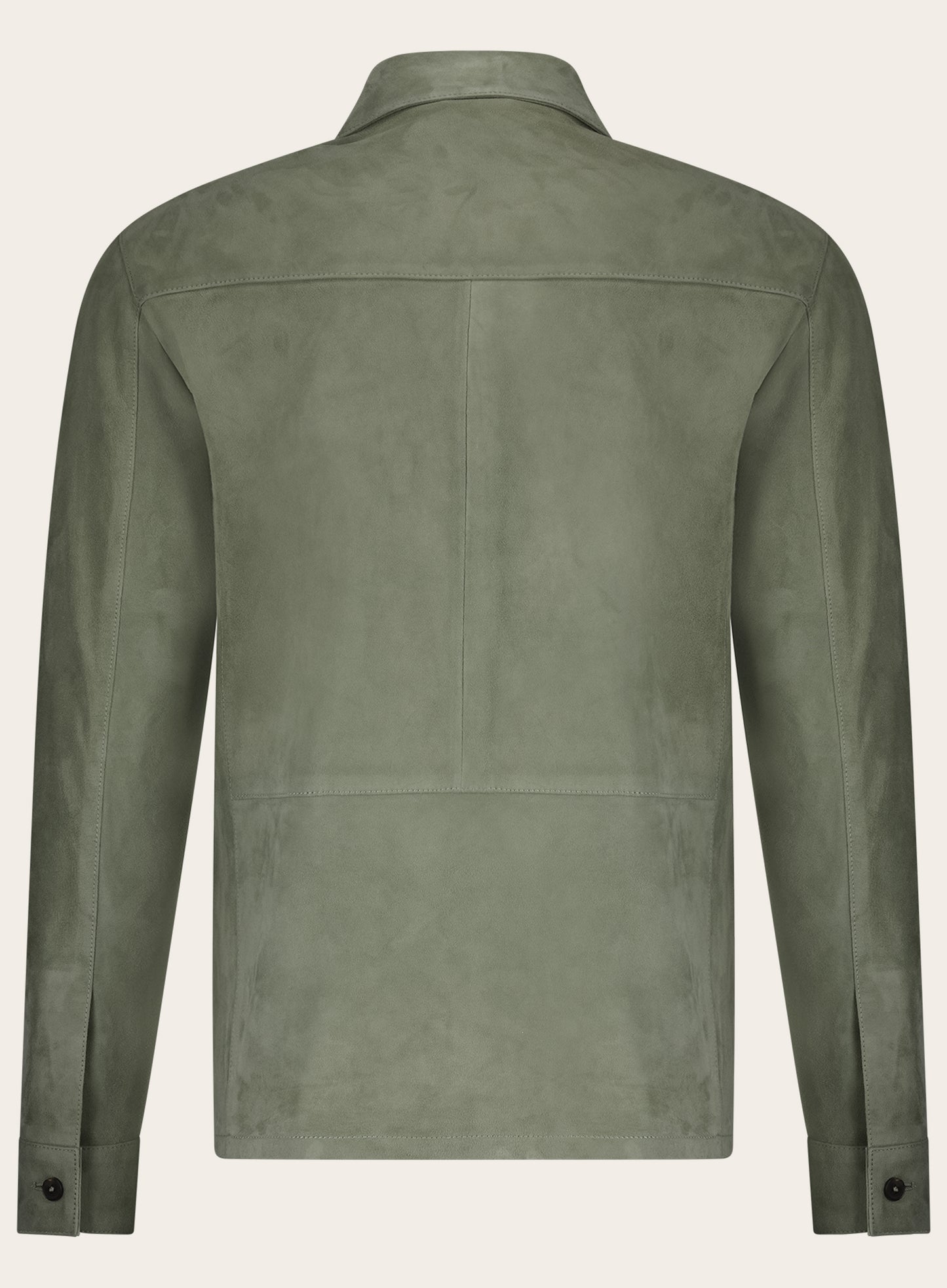 Dex overshirt van suėde | Groen