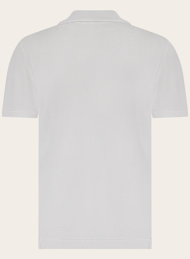 Terry polo made of terry cloth