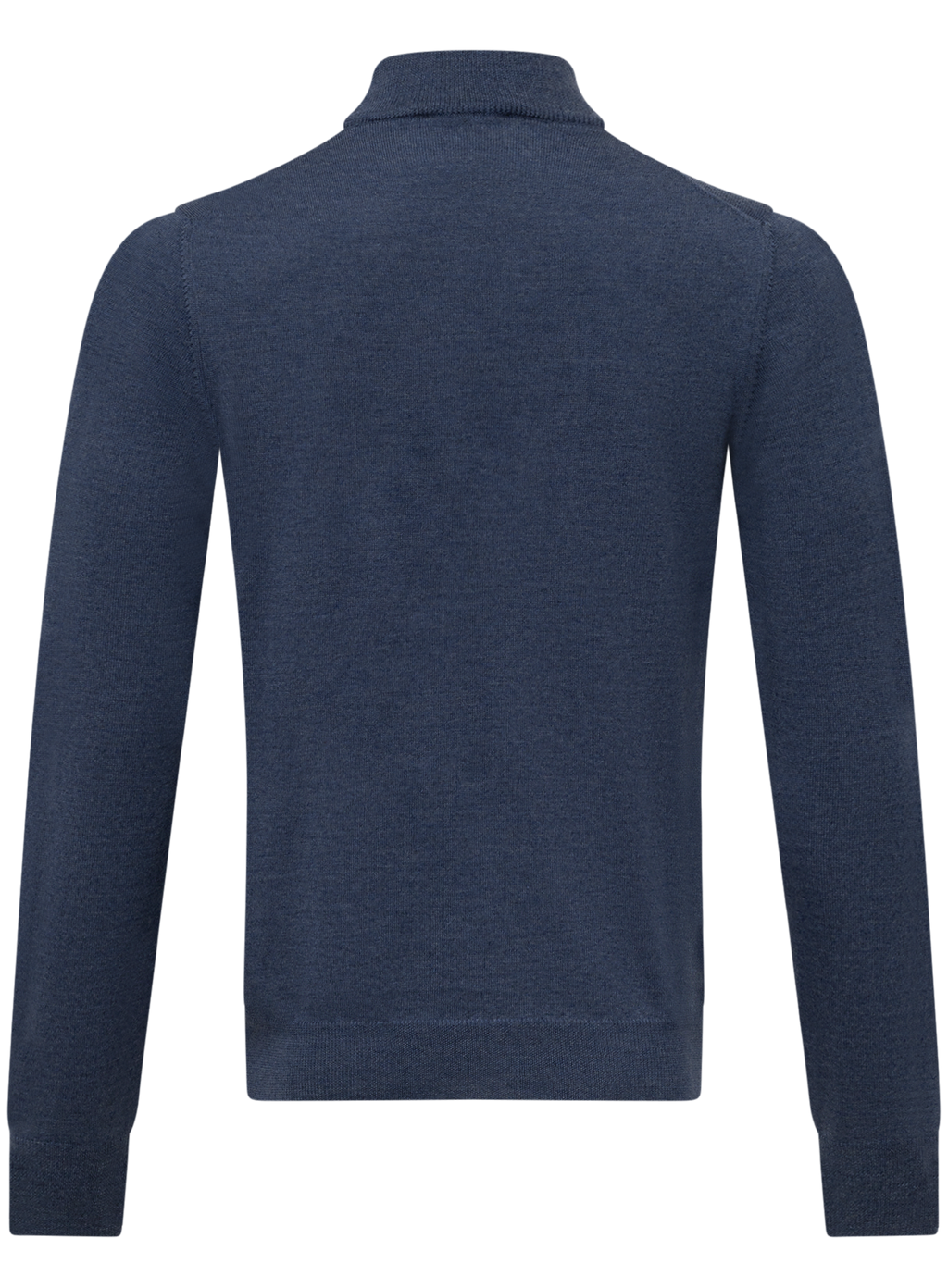 Mockneck trui van virgin wol | JEANS BLAUW