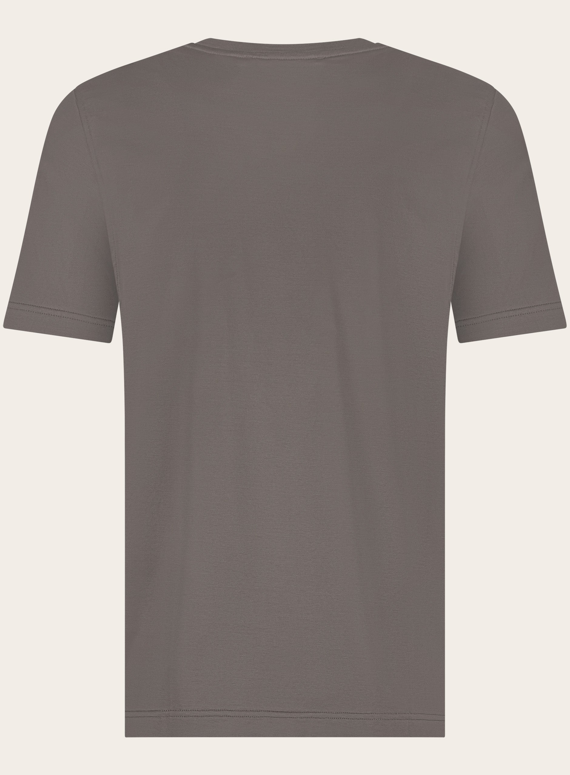 T-shirt van katoen | TAUPE