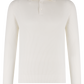 Geribde polo van cashmere | Wit