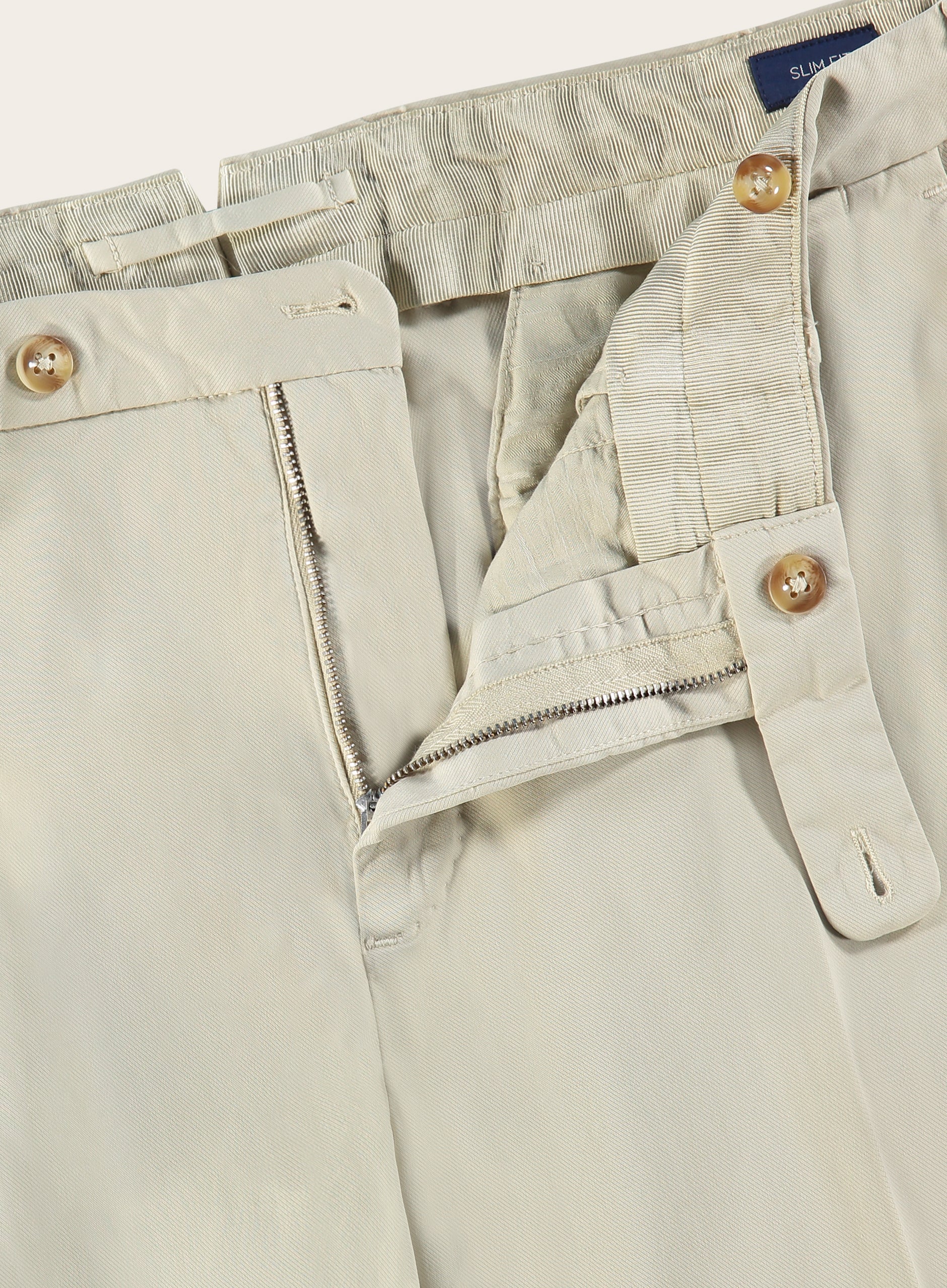 Slim-fit chino van katoen | L.Beige