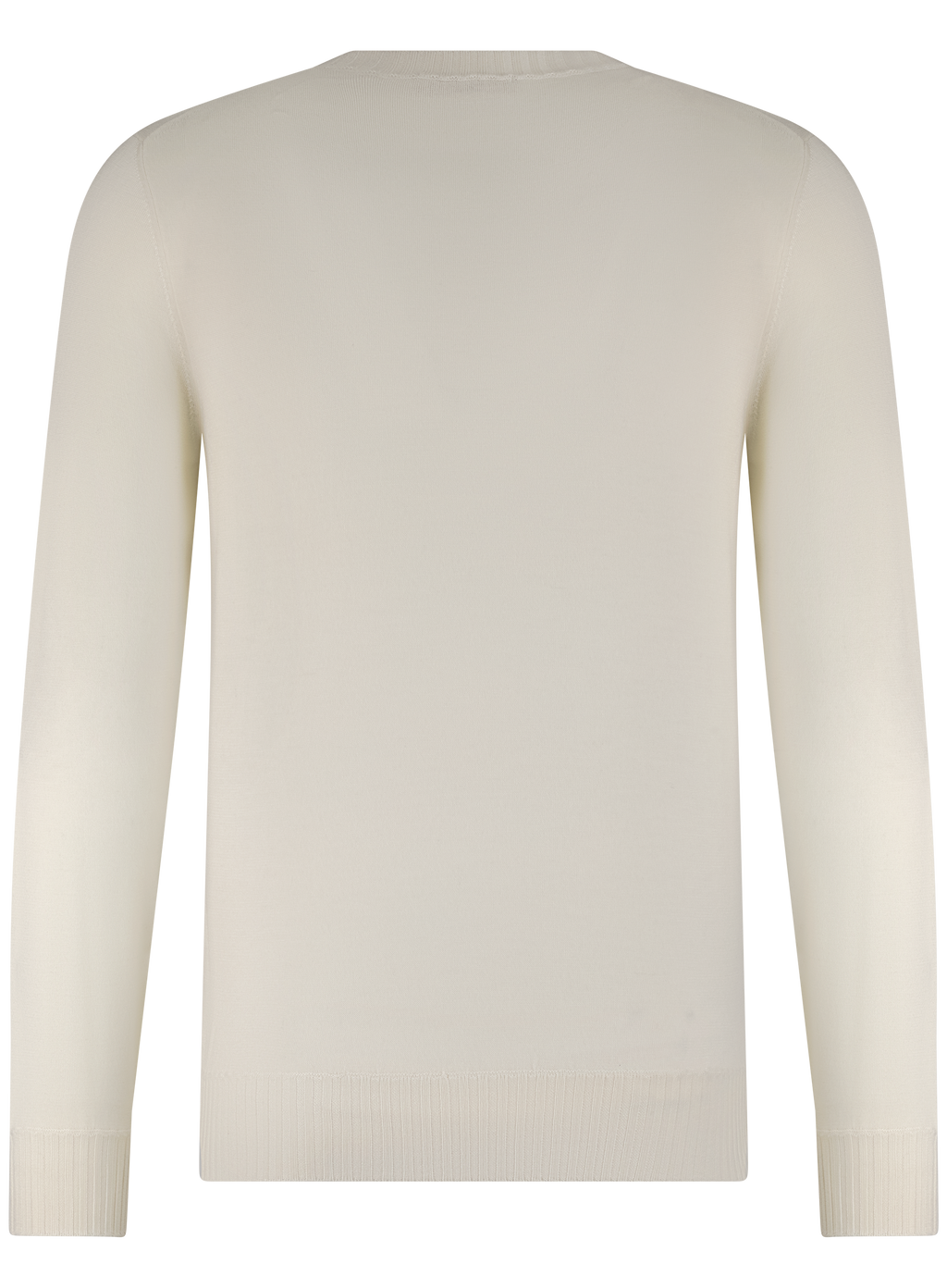 Crewneck met lange mouwen van cashmere | Wit