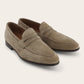 Lederen loafers | TAUPE