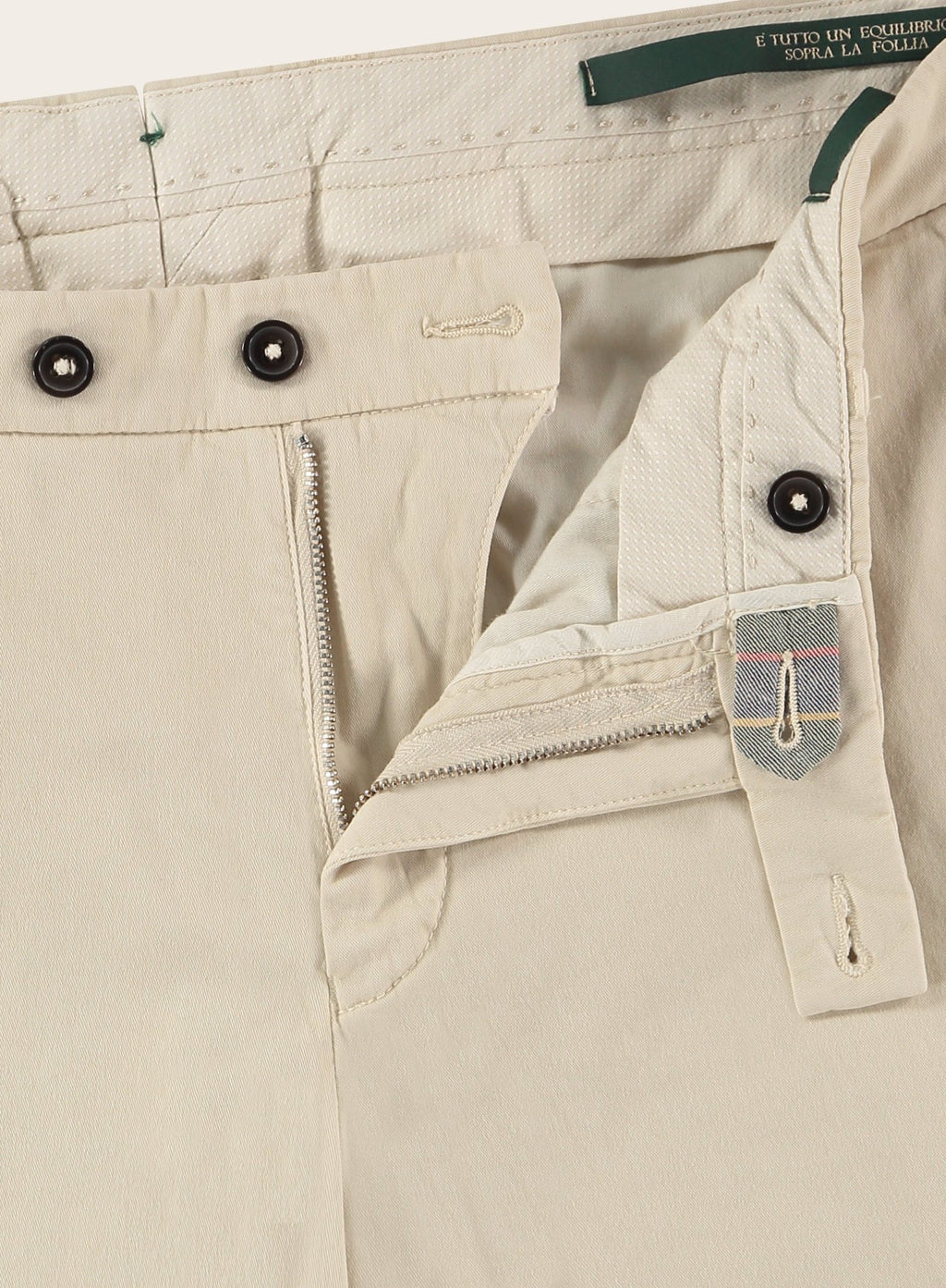 Regular-fit katoenen pantalon | Beige