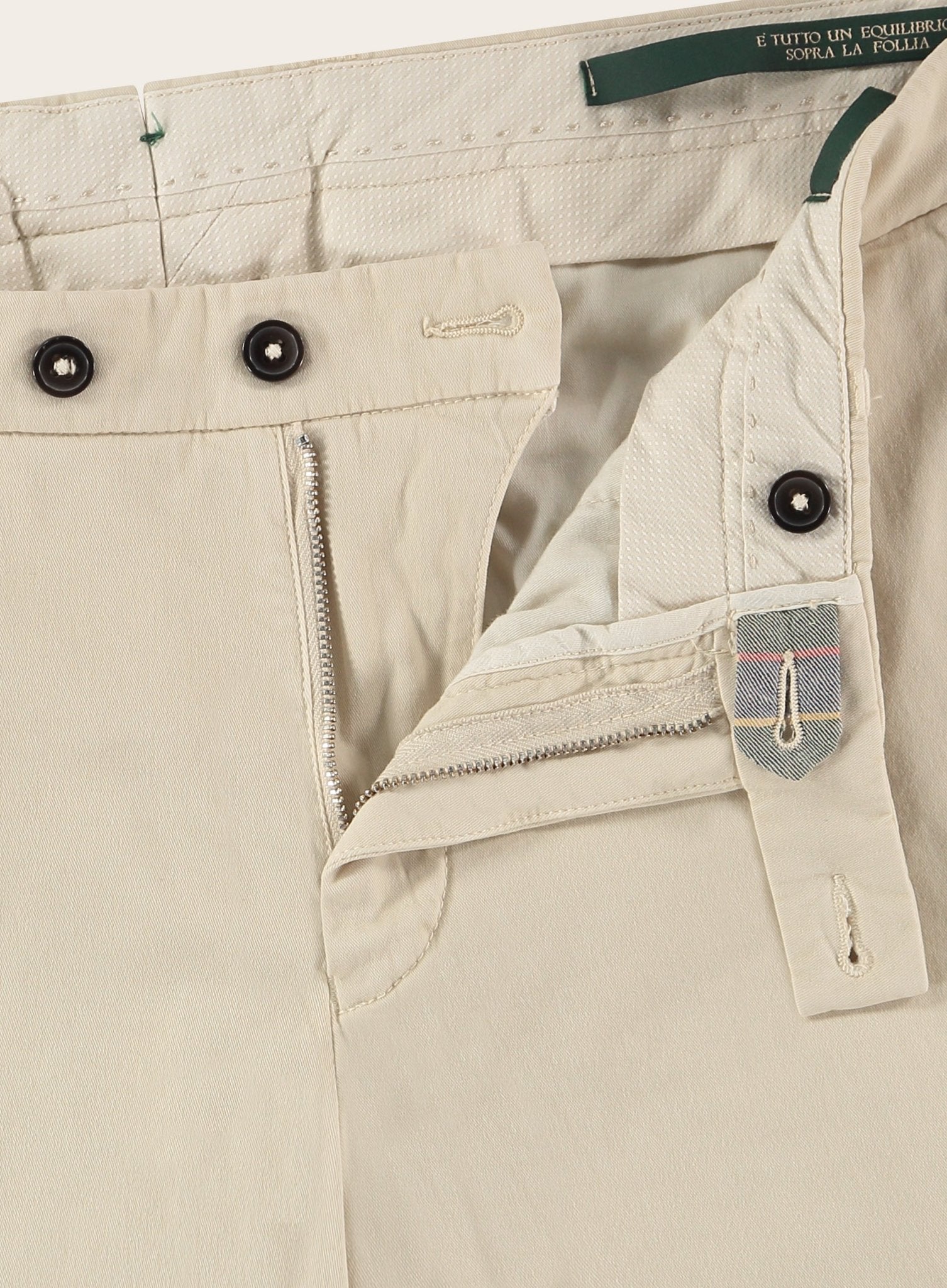 Regular-fit katoenen pantalon | Beige