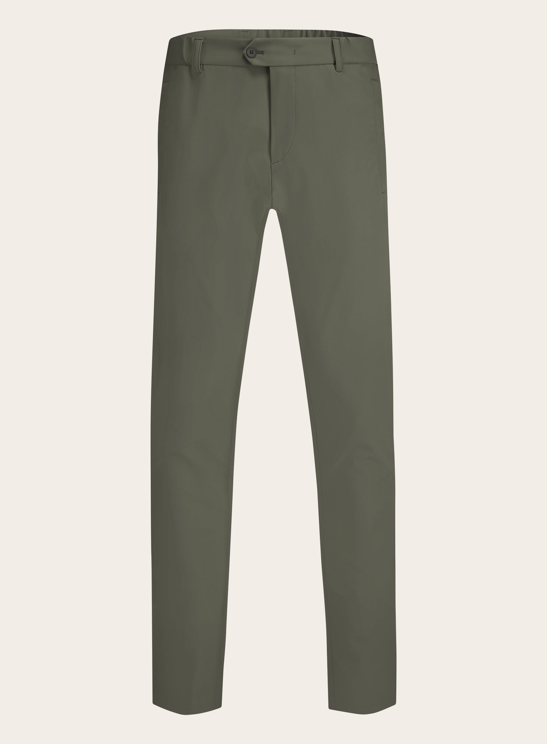 Pantalon met stretch | Groen