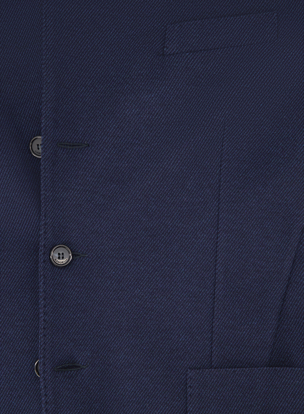 Gemêleerd colbert van wol en katoen | FULL_WIDTH | BLUE NAVY