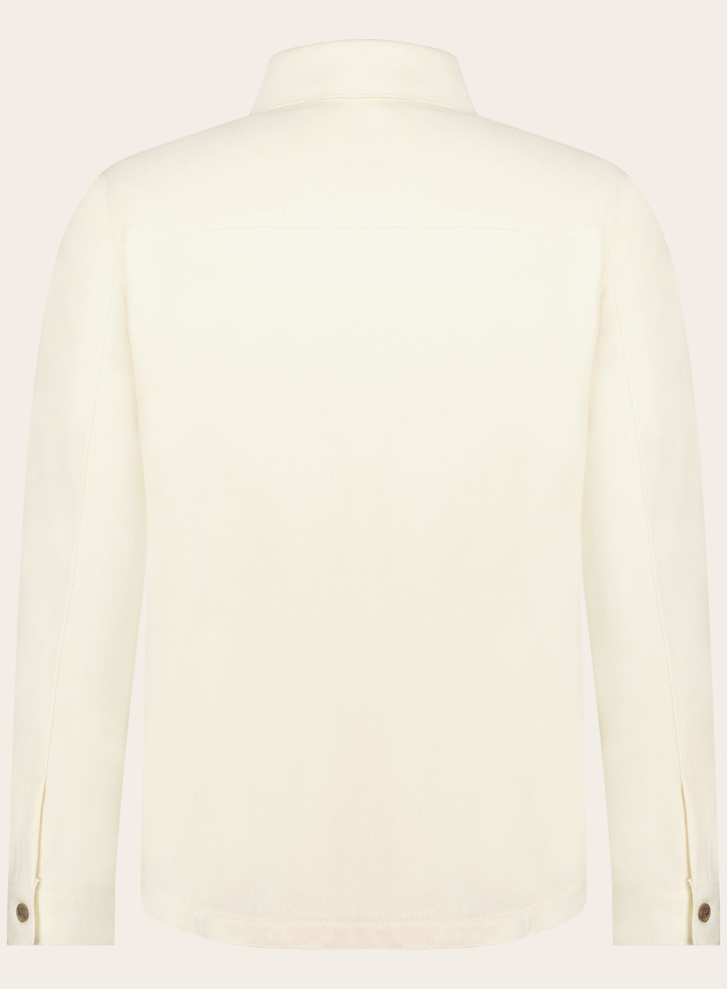 Regular-fit overshirt van cashmere | Wit
