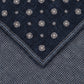 Pochet met print van zijde | BLUE NAVY