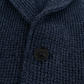 Knitted cardigan van scheerwol | FULL-WIDTH | BLAUW MELEE