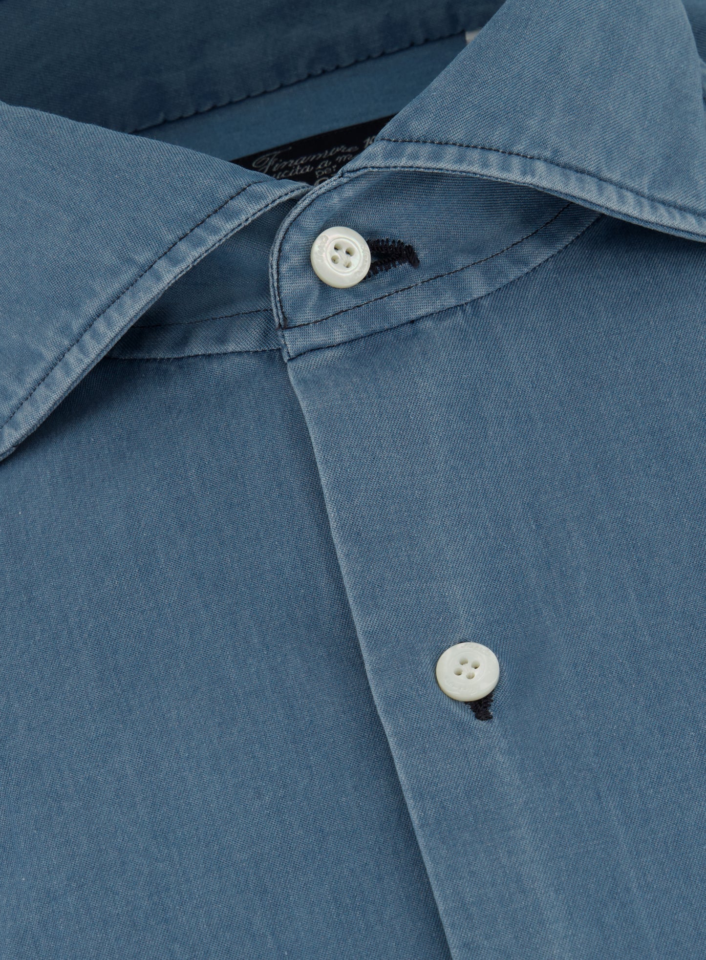 Denim shirt van katoen | JEANS BLAUW