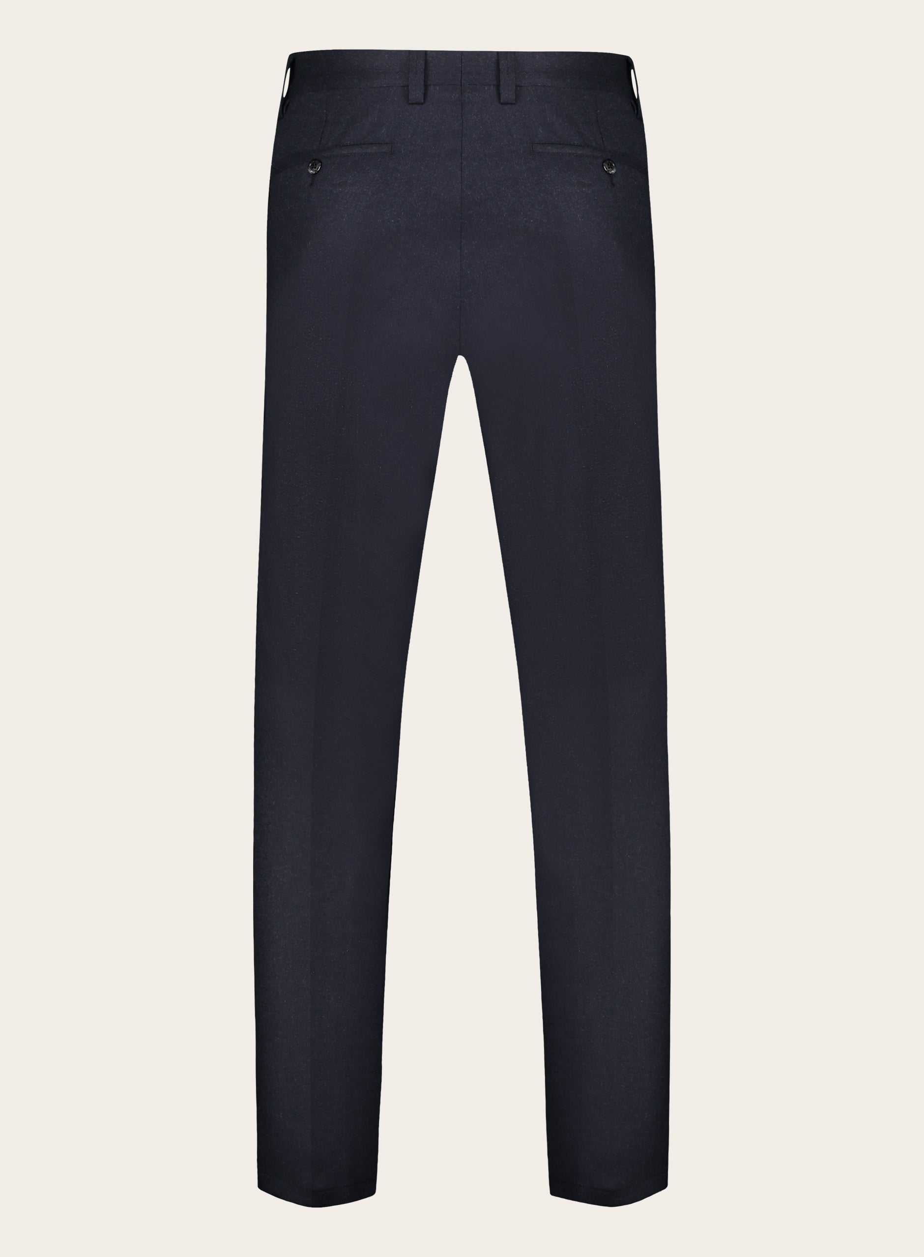 Slim-fit pantalon van wol | BLUE NAVY