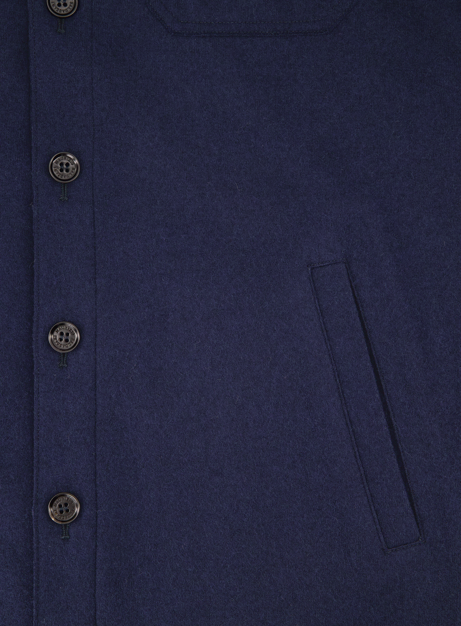 Overshirt van wol en cashmere | FULL_WIDTH | BLUE NAVY