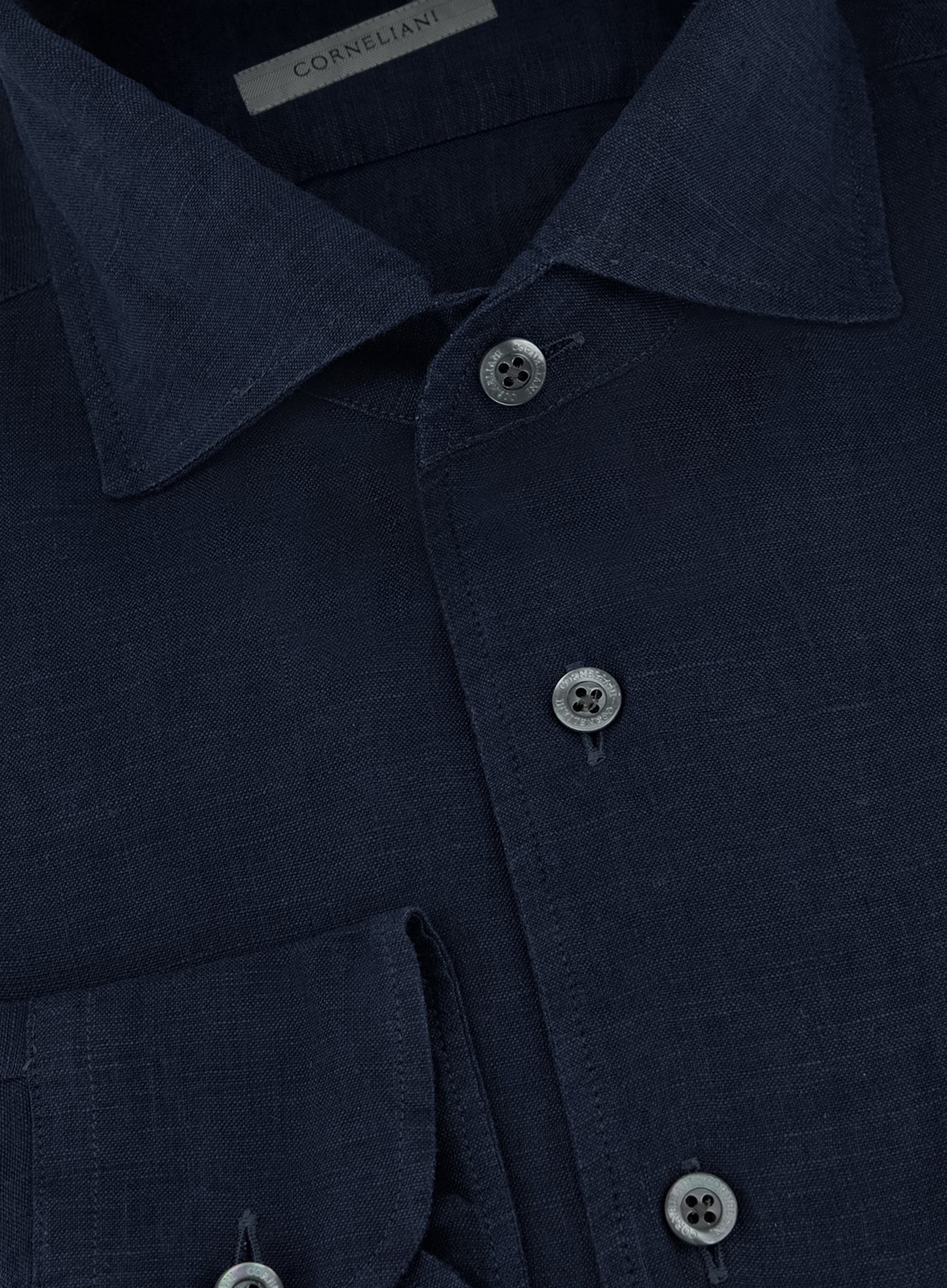 Shirt van linnen | BLUE NAVY