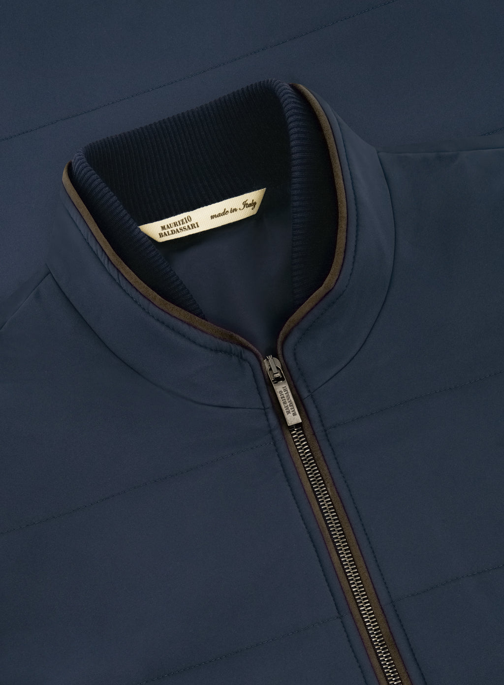 Bodywarmer van zijde en katoen | FULL_WIDTH | BLUE NAVY