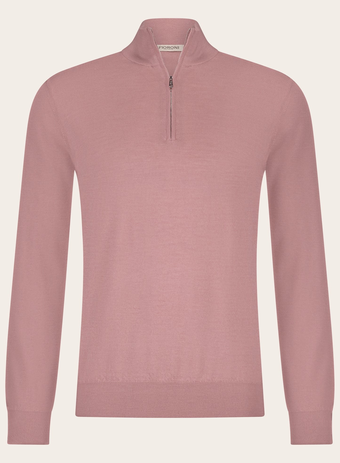 Half-zip ritsvest van cashmere en zijde | L.ROZE