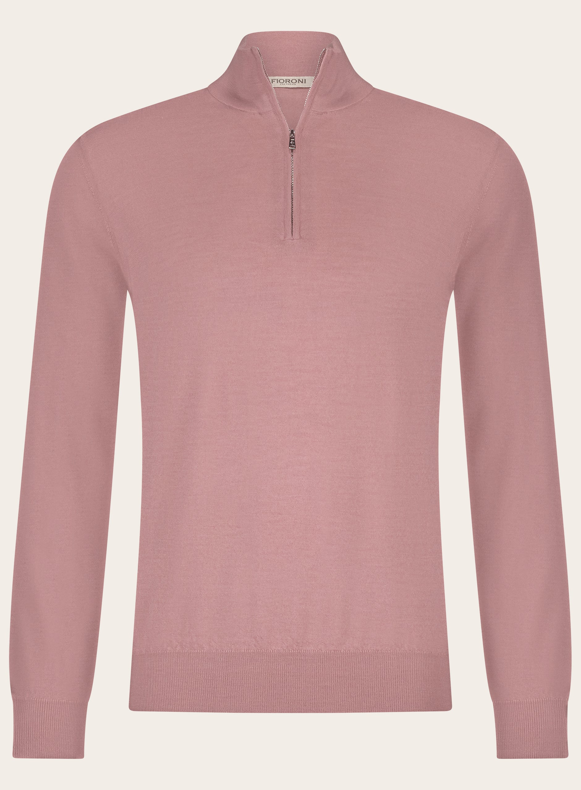 Half-zip ritsvest van cashmere en zijde | L.ROZE