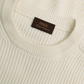 Corduroy crewneck van wol en cashmere | FULL_WIDTH | Wit