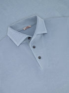 Lange mouwen polo van wol | L.Blauw