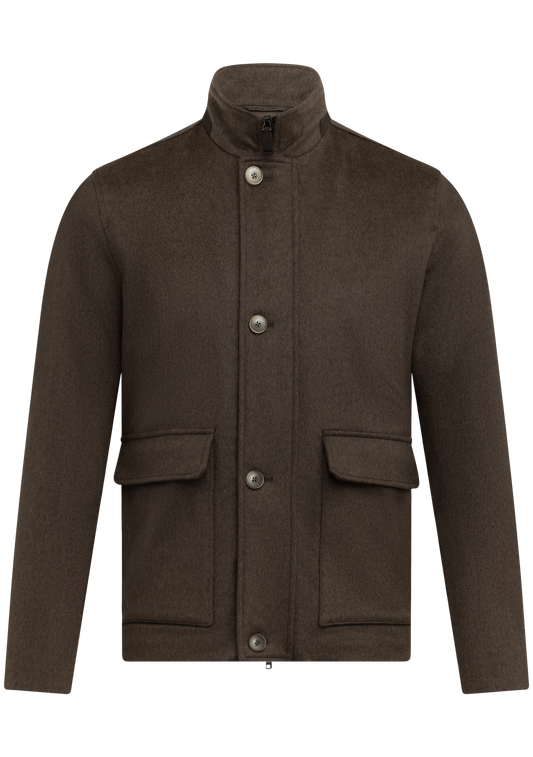 Cashmere jas | TAUPE