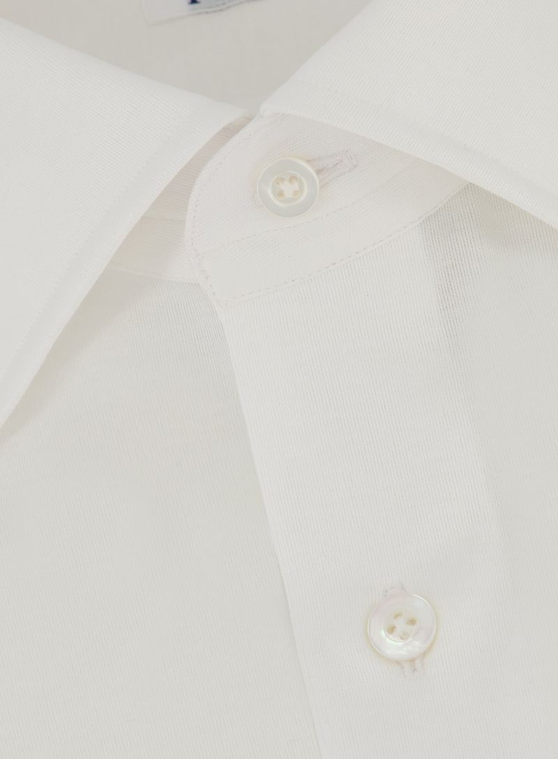 Regular-fit Gabriel shirt van katoen jersey | FULL_WIDTH | Wit