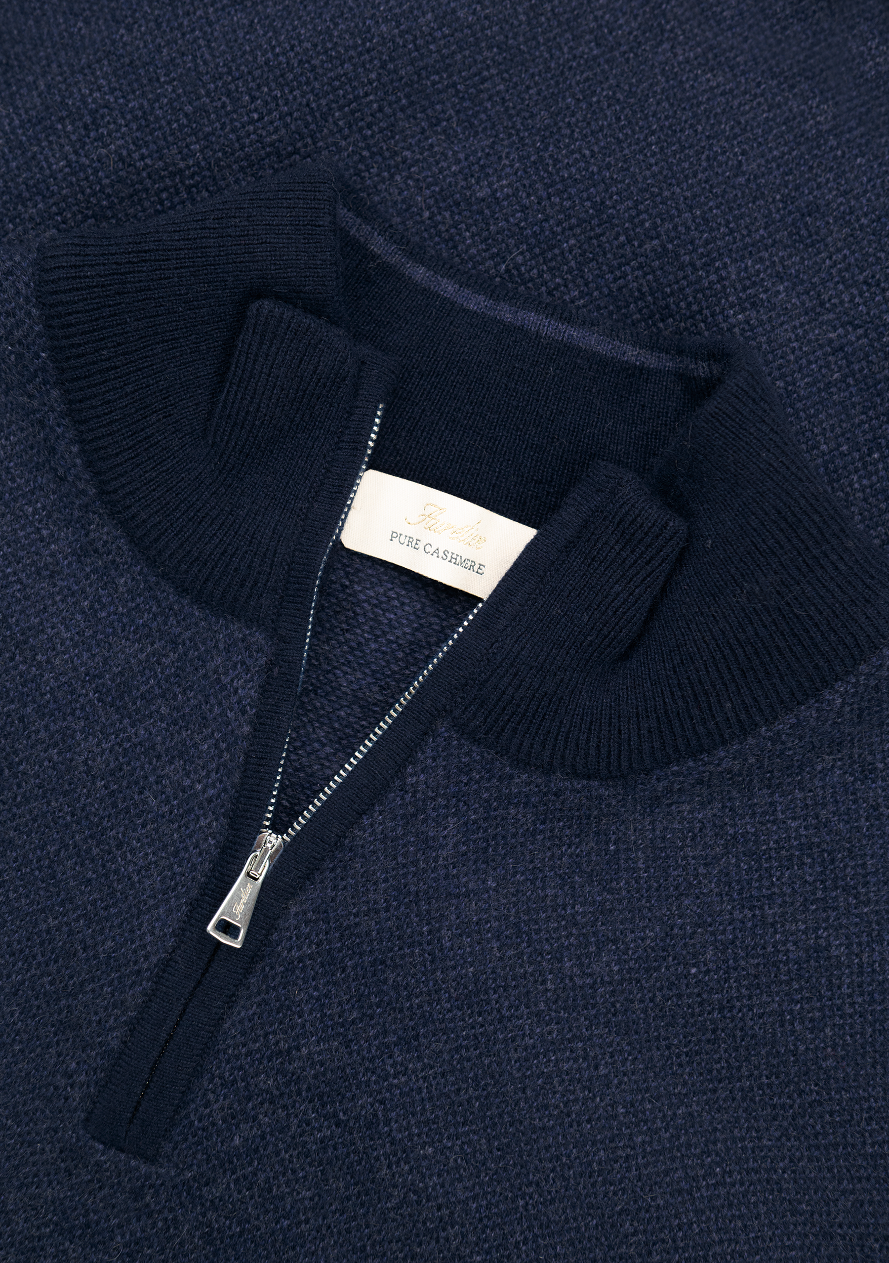 Cashmere half-zip trui | FULL_WIDTH | BLUE NAVY